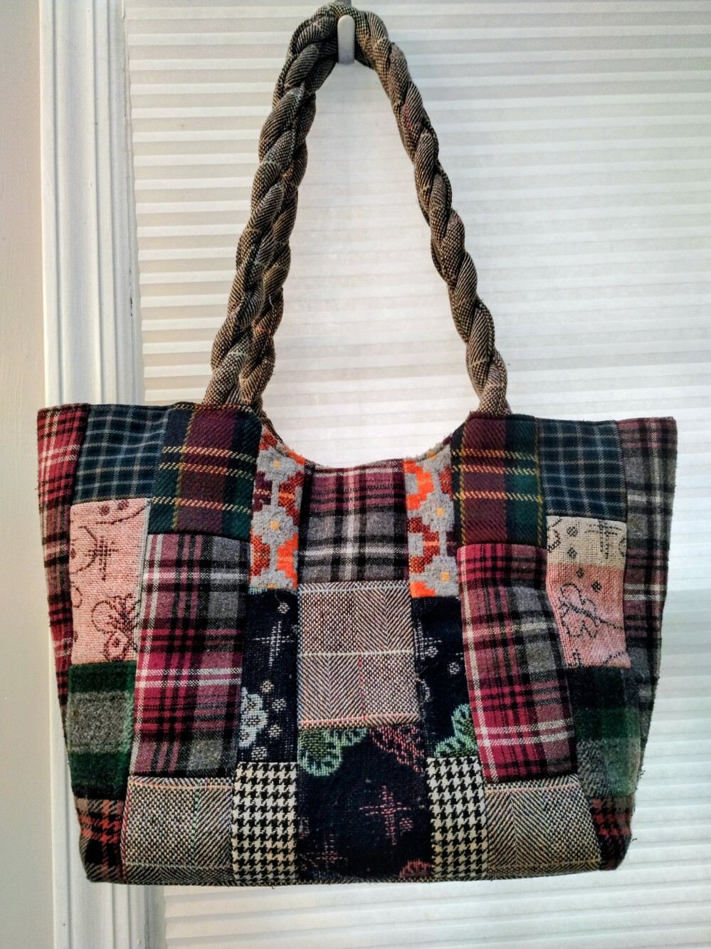 Cappelli Straworld Polyester & Wool Fabric Handbag